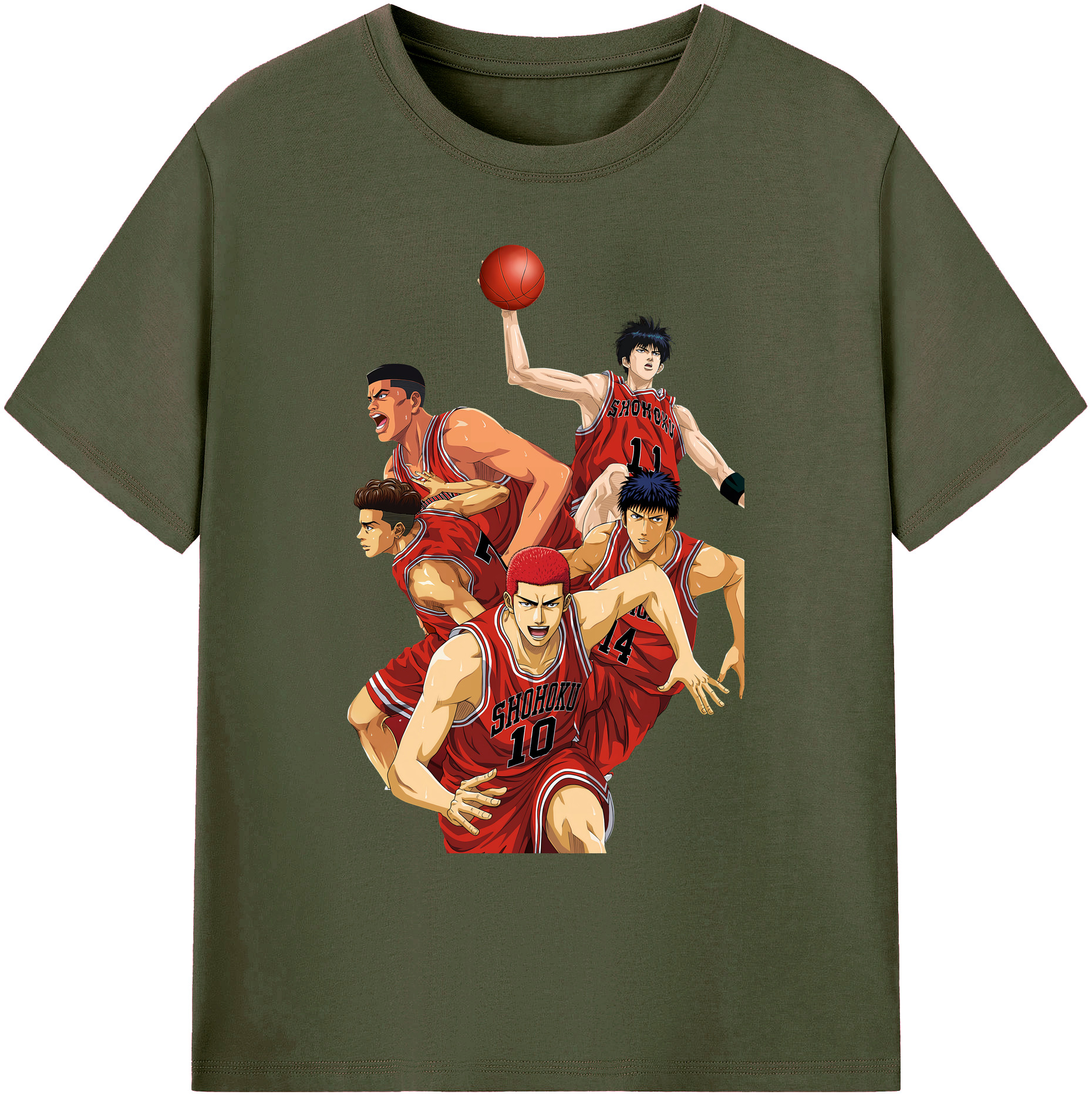 （画像用） SLAM DUNK／スラムダンク 綿100％ メンズ半袖Tシャツ｜肌触りやわらか＆通気性